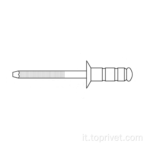 Acciaio in acciaio inossidabile rivetti ciechi multigrip